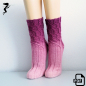 Preview: Bellana - sock knitting pattern - download