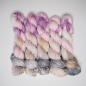 Preview: Frühlingsbouquet - 100g Merino-Sockenwolle 6-fach, handgefärbt