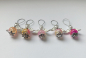 Preview: 5 pc stitchmarker set for knitting, angel yellow-pink