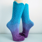 Preview: Clara - sock knitting pattern - download