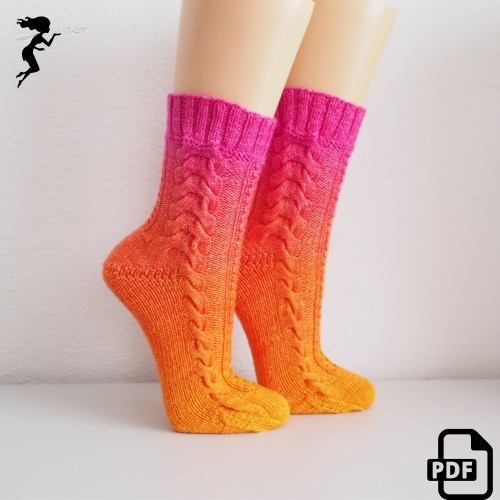 Samba - sock knitting pattern - download