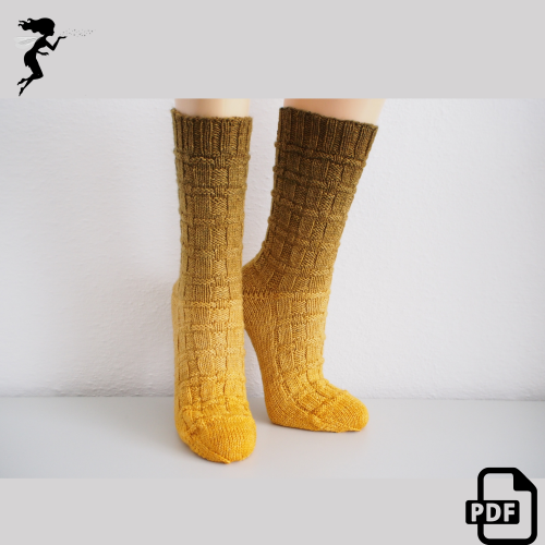 Siana - sock knitting pattern - download