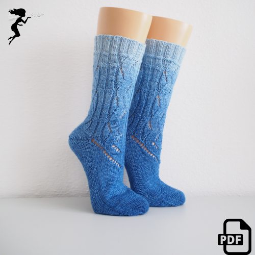 Wellenreiter - sock knitting pattern - download