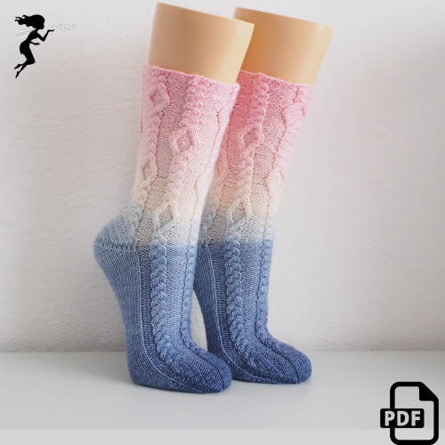 Rapunzel - sock knitting pattern - download
