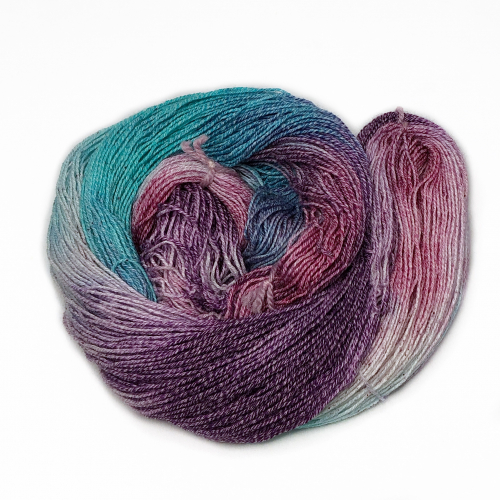 Aqua Berry - Merino Baumwolle Sockenwolle 4-fach