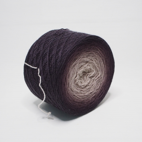 Aubergine - Farbverlauf Merino Lace