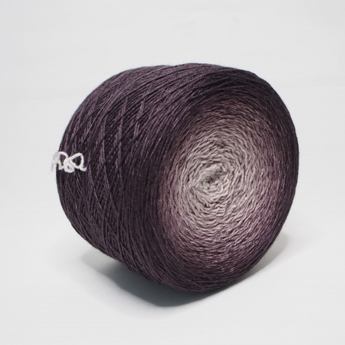 Aubergine -  gradient yarn 75/25 merino/silk - fingering weight