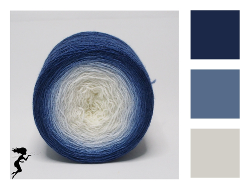 Blueberry* Farbverlauf Merino - Lace