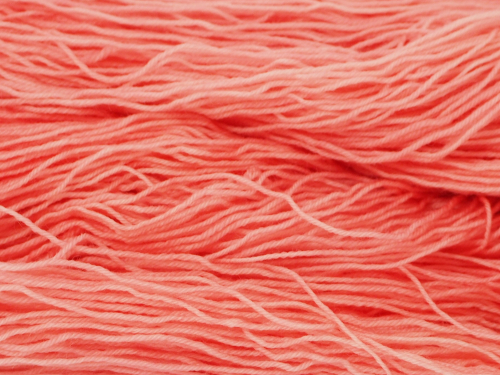 Coral Pink - 100g Merino-Sockyarn, fingering weight