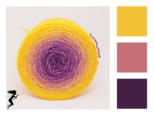 Curry & Saffron* Gradient yarn 75/25 Merino/Silk - Fingering