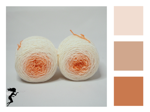 Lachs - Merino-Sockenwolle 4-fach - Farbverlauf