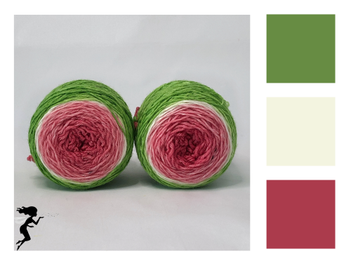 Watermelon - Merino-Sockenwolle 6-fach - Farbverlauf