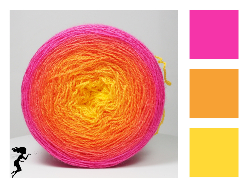 Endless Summer* Farbverlauf Merino - Lace