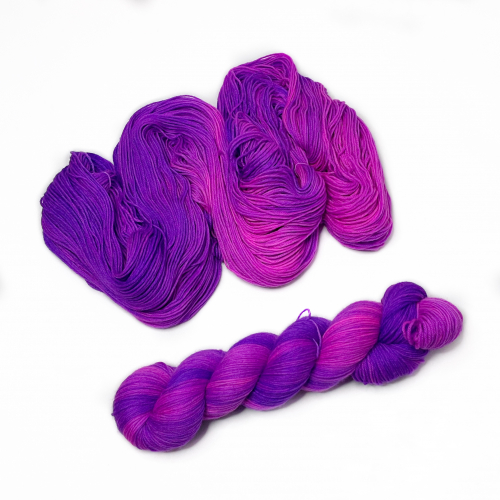 Neon Lila - Merino-Sockyarn, fingering weight