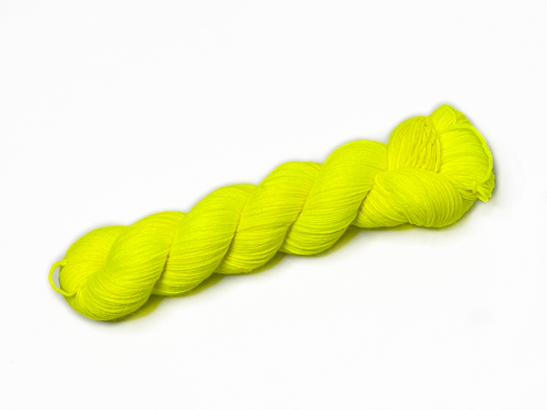 Neon Gelb - Merino-Sockenwolle 6-fach