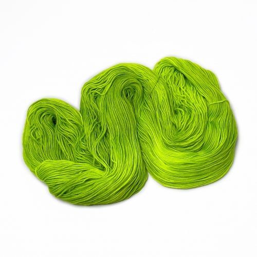 Neon grün - Merino-Sockenwolle 8-fach