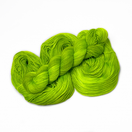 Neon grün - Merino-Sockenwolle 4-fach