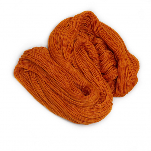 Fox orange - Merino-Sockenwolle 8-fach