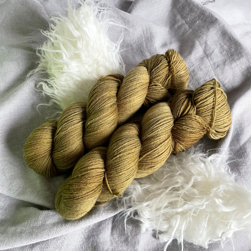 XXL Khaki - Sockyarn, sport weight