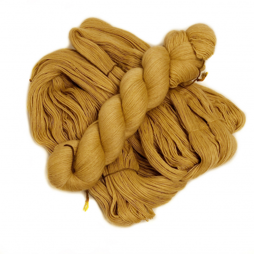 Bronze - handdyed yarn, lace weight, merino single ply