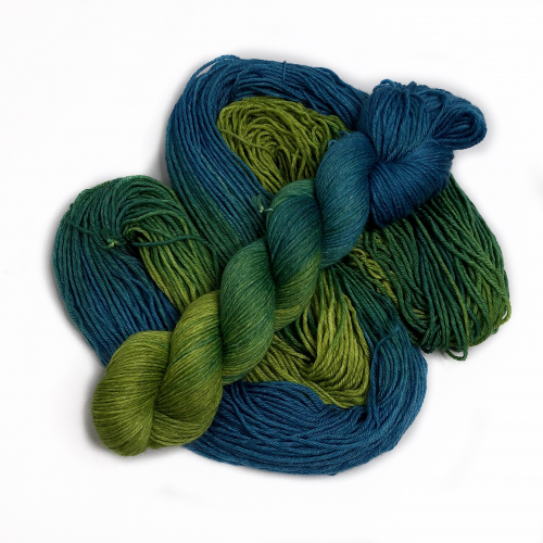 Blaue Lagune - Merino-Sockenwolle 6-fach