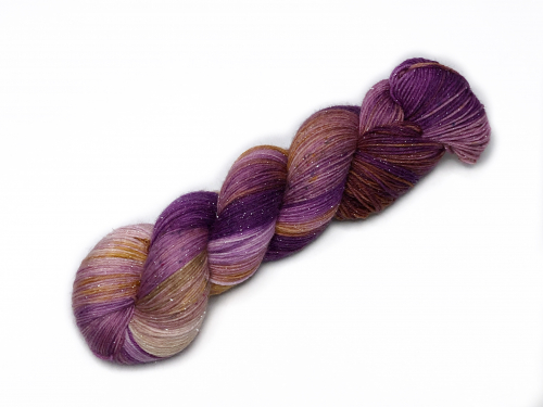 Früchtepunsch - Merino-Sockyarn, fingering weight with glitter effect