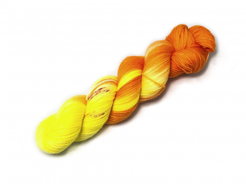 Orangen-Mix - Merino-Sockenwolle 4-fach