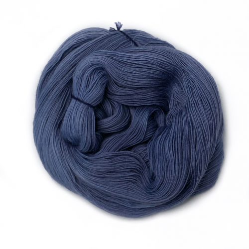 In the Navy - handdyed yarn, lace weight, merino single ply