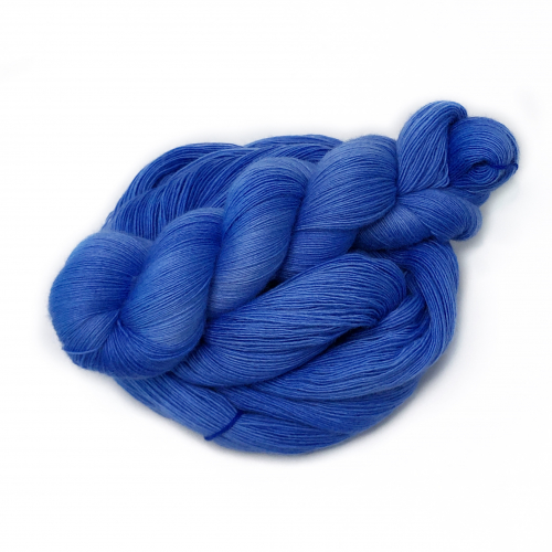 Royal Blue - handdyed yarn, lace weight, merino single ply