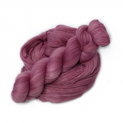 Bloodwood - handdyed yarn, lace weight, merino single ply