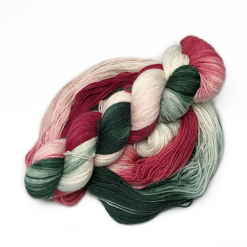 Special edition Christmas - Merino-Sockyarn, fingering weight with glitter effect