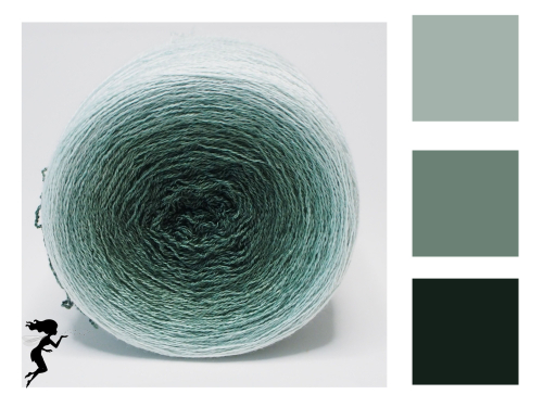 Irish Moss* Gradient yarn Merino/Silk - Lace