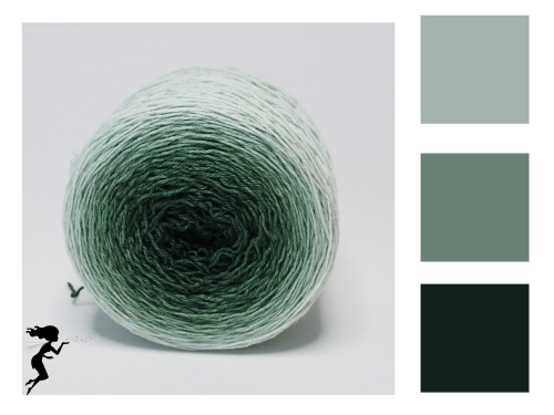 Irish Moss* Gradient yarn 75/25 Merino/Silk - Fingering