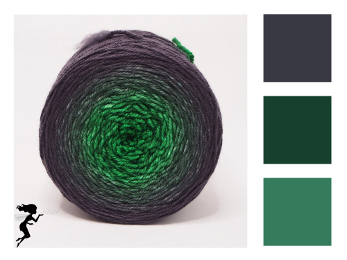 Magic Emerald 432 m * Farbverlauf Merino Winter- 8-fach