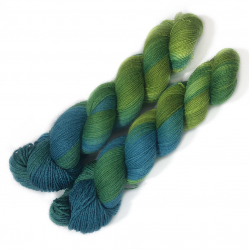 Blaue Lagune - Merino-Sockenwolle 4-fach