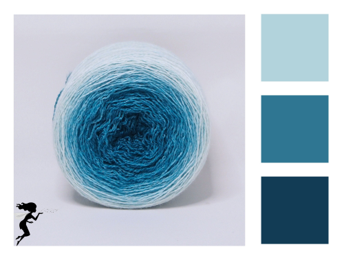 Ocean Wave - gradient yarn merino/silk lace weight