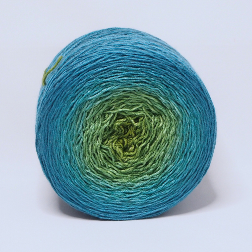 Blue Lagoon - gradient yarn 75/25 merino/silk - fingering weight