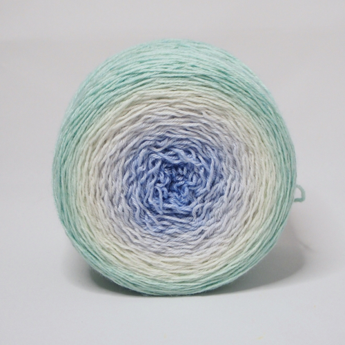 Sweet Mint - gradient yarn 75/25 merino/silk - fingering weight