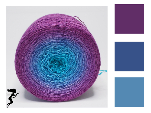Paradiesvogel - Farbverlauf Merino Lace