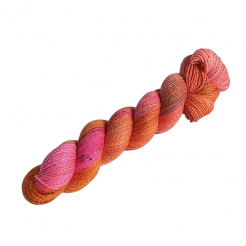 Sonnwendfeuer - 100g Glitter-Sockyarn, handdyed, fingering weight