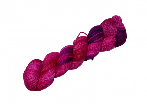 Fuchsia Love - Merino-Sockenwolle 6-fach, handgefärbt