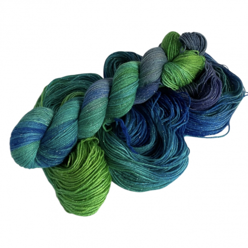 Amazonas - 100g Glitter-Sockyarn, handdyed, fingering weight