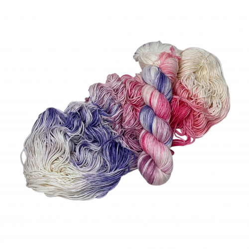 Harmonische Hyazinthe - 100g Merino-Sockenwolle 6-fach, handgefärbt