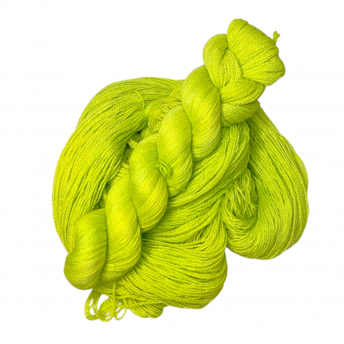 Lime Pop - Alpaca Silk Lace Yarn