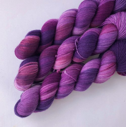Purple Haze - 100g Merino-Sockyarn, handdyed, fingering weight