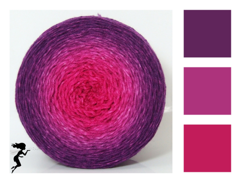 Purple Orchid* Gradient yarn Merino-Winter - DK