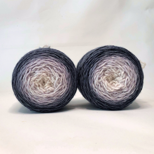 Raven - 2 x 50g Merino-Sockenwolle 6-fach - Farbverlauf