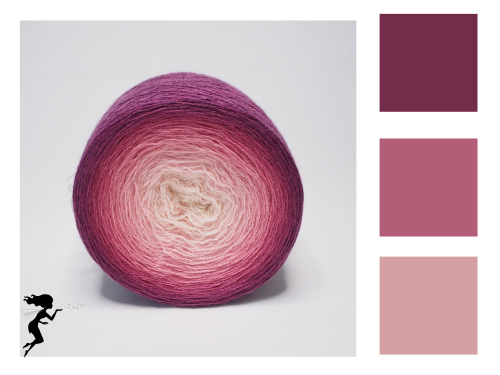 Red Velvet* Farbverlauf Merino - Lace