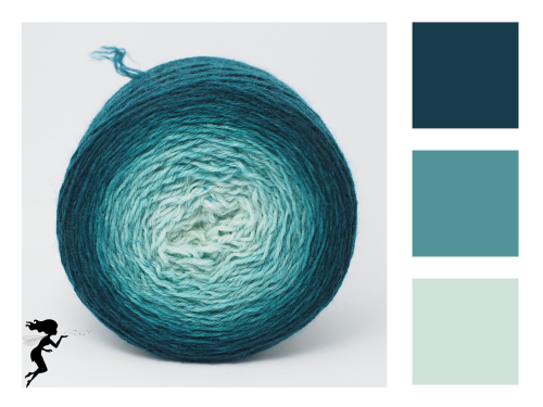 Spruce 648 m * Gradient yarn Merino-Winter - DK