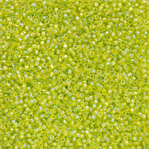 250 g Toho Rocailles Transparent Rainbow Lime Green TR-06-164